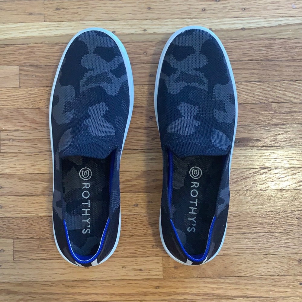 Rothy's "the sneaker" in camo grey